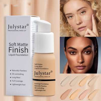 Soft Matte Finish Liquid Foundation (Waterproof)